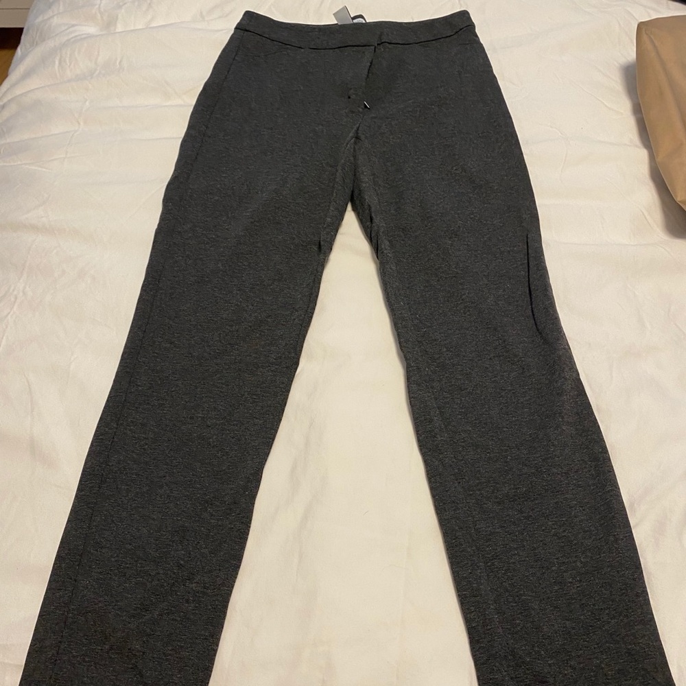 White House Black Market grey work pants, size 2